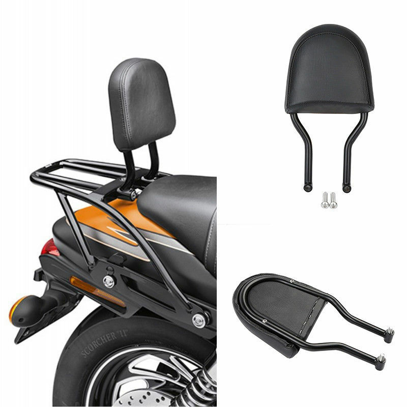 Schienalino con portapacchi nero sgancio rapido Harley Davidson XG Street 500 750