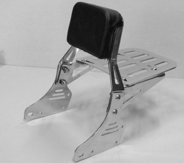 Schienalino sissy bar con portapacchi cromato Moto Guzzi V9 Roamer 2017