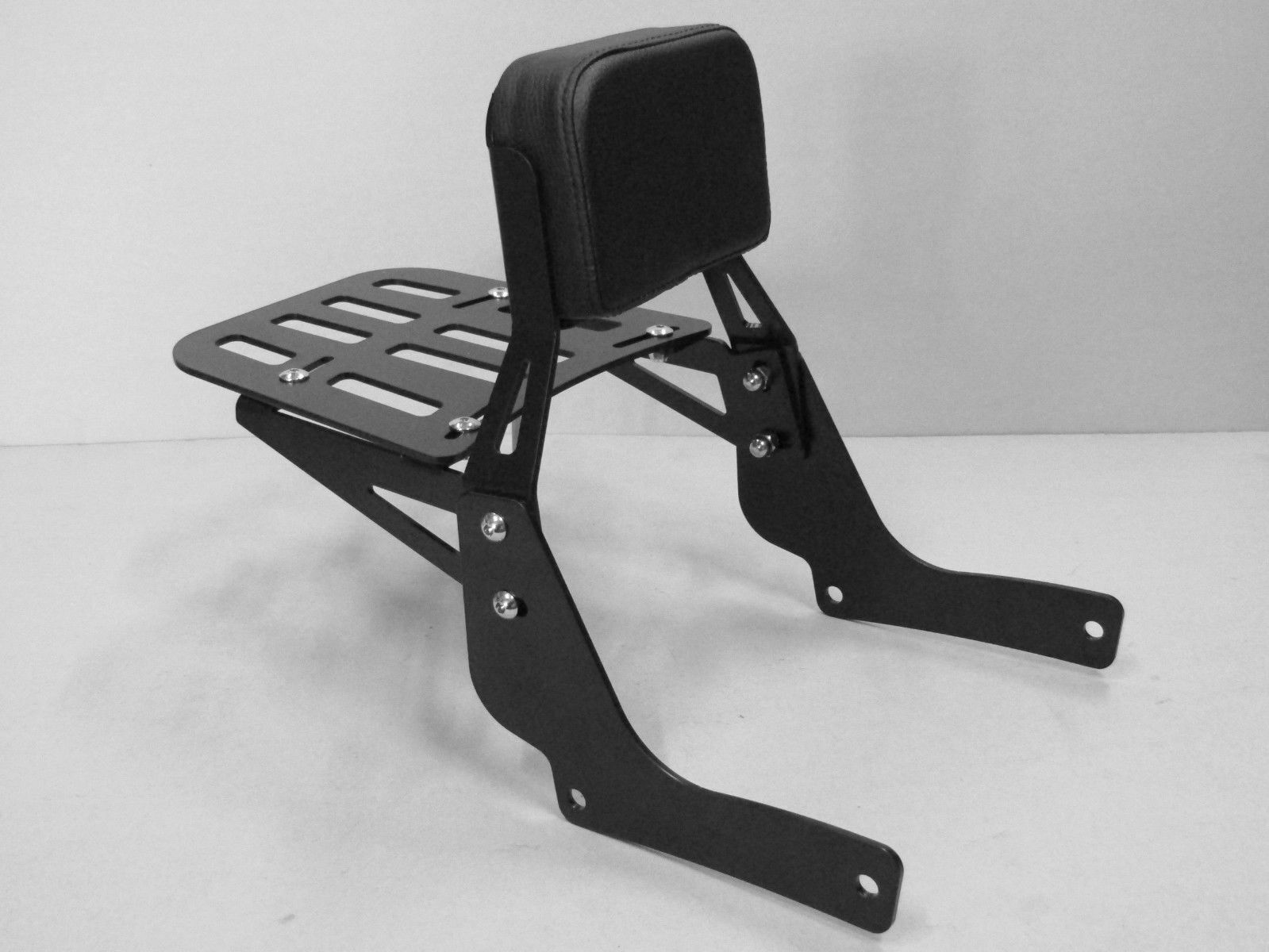 Schienalino sissy bar con portapacchi cromato Harley Davidson Softail Slim